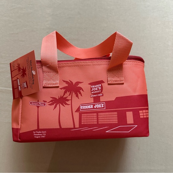 Handbags - Trader Joe’s Pink Mini Insulated Bag BNWT